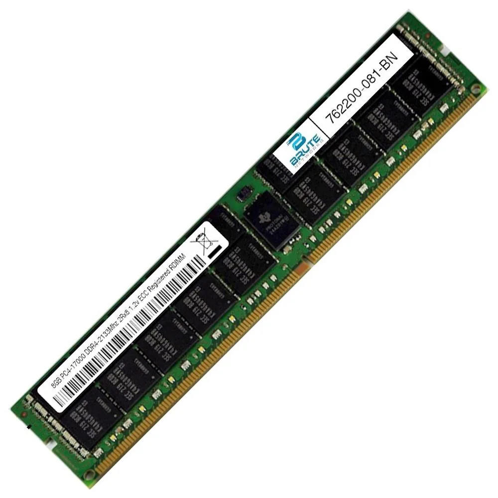 Brute Networks Brute Networks 8GB DDR4-2133 ECC Registered RDIMM 2Rx8 CL15 1.20V — product photo