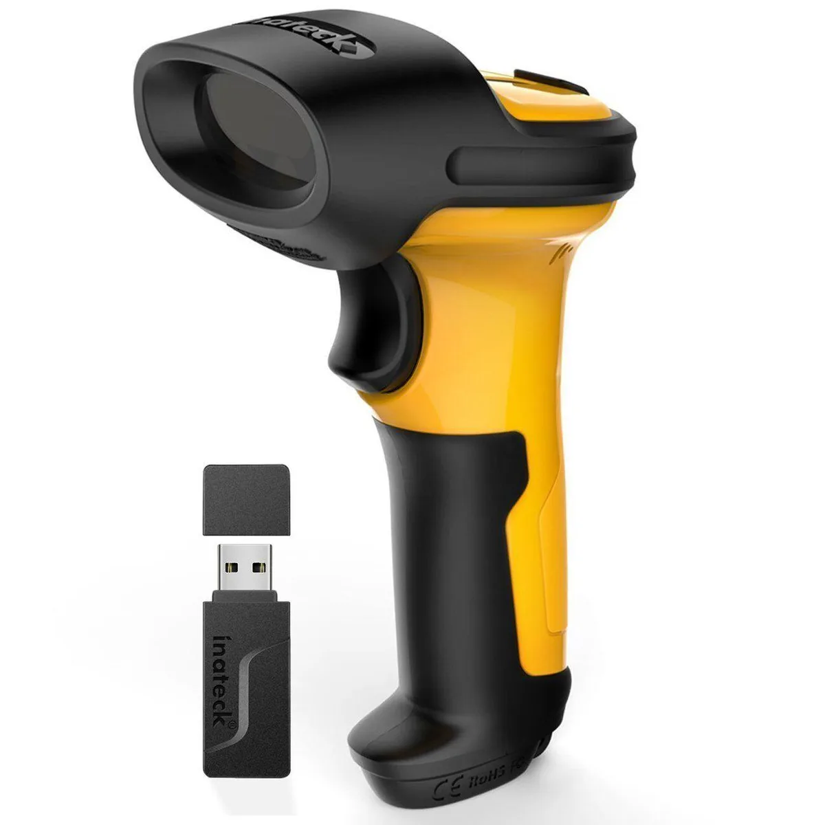 BFKK BFKK 1D Barcode Scanner Wireless 2.4GHz 60m 2600mAh — product photo