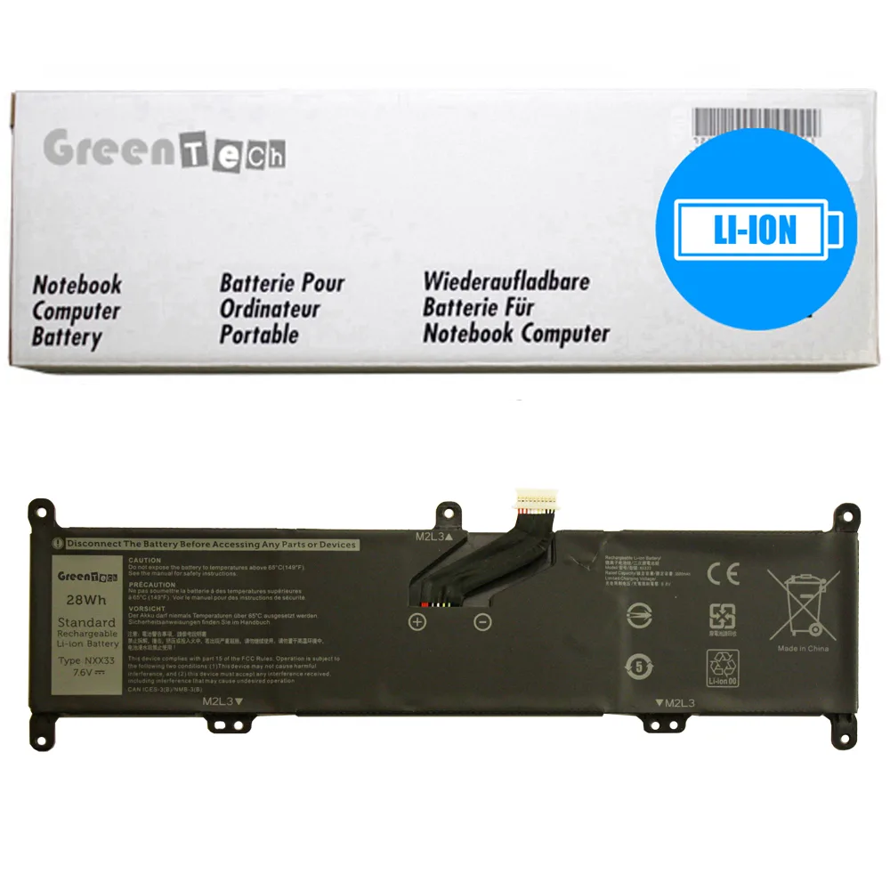 NShi NShi NXX33 laptop battery 7.6V 28Whr 2 cell Dell Inspiron 11 3195 2-in-1 — product photo