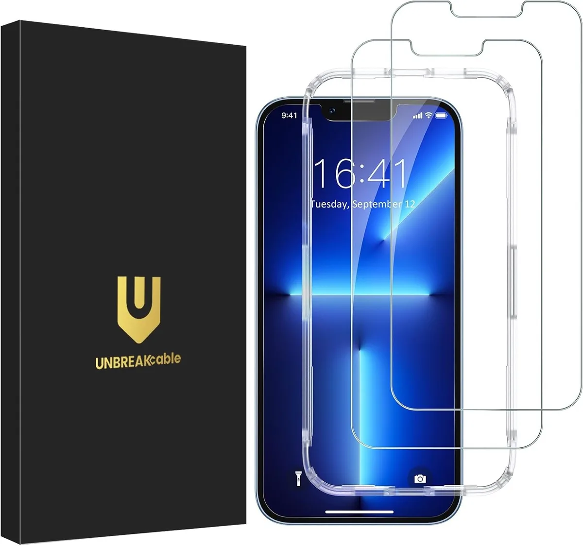 NuoTo NuoTo 2-Pack Tempered Glass Screen Protector iPhone 13/13 Pro/14 6.1-inch — product photo