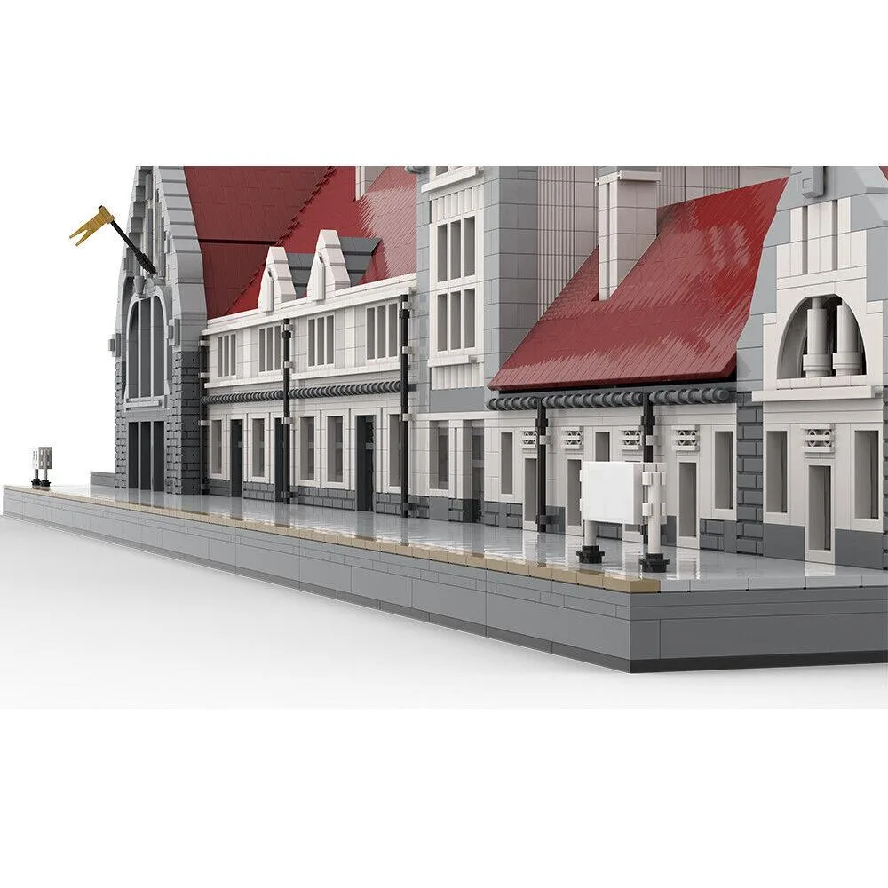 ZITIANYOUBUILD ZITIANYOUBUILD MOC-93444 Modular Old Railway Station 9527 Parts — product photo