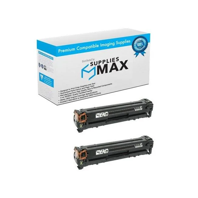 SuppliesMax SuppliesMax Black Toner Cartridge 2/PK 2300 Pages CRG-116BK — product photo