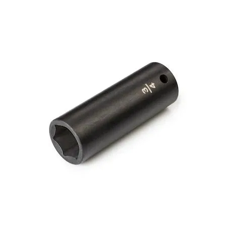 TEKTON 1/2 inch drive deep 6-point impact socket in black finish