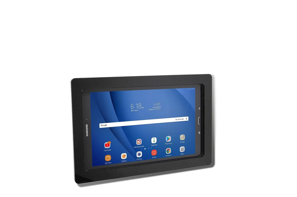 KW-Commerce KW-Commerce TABcare Anti-Theft Acrylic VESA Enclosure for Galaxy Tab A7 10.4 SM-T500 Black 2 in 1 accessory — product photo