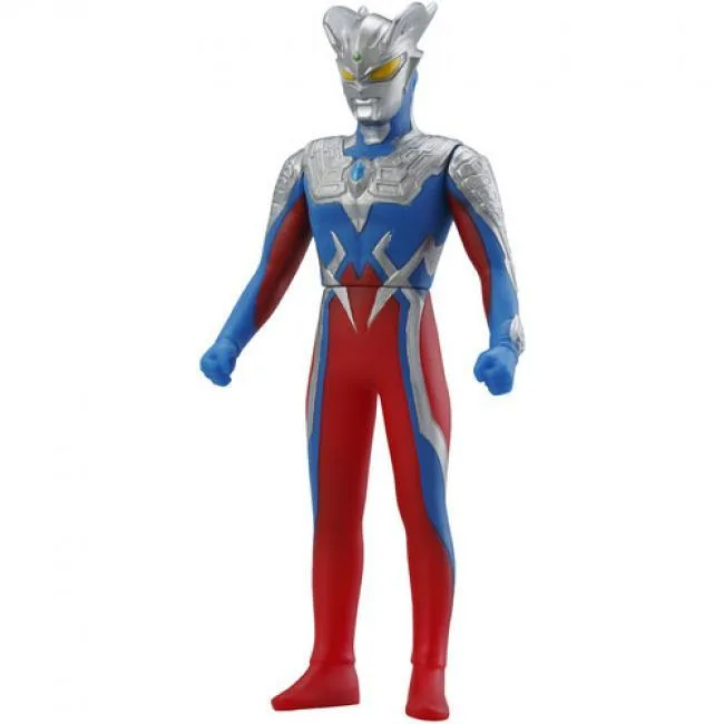 Five-inch multicolor soft vinyl Ultraman Zero figure standing upright