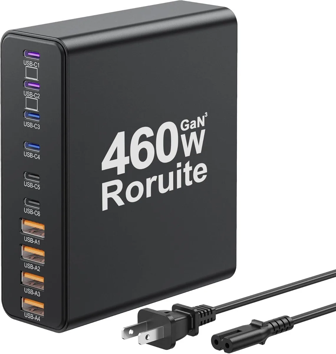 Mydours Mydours 460W 10-Port GaN Charger Black — product photo
