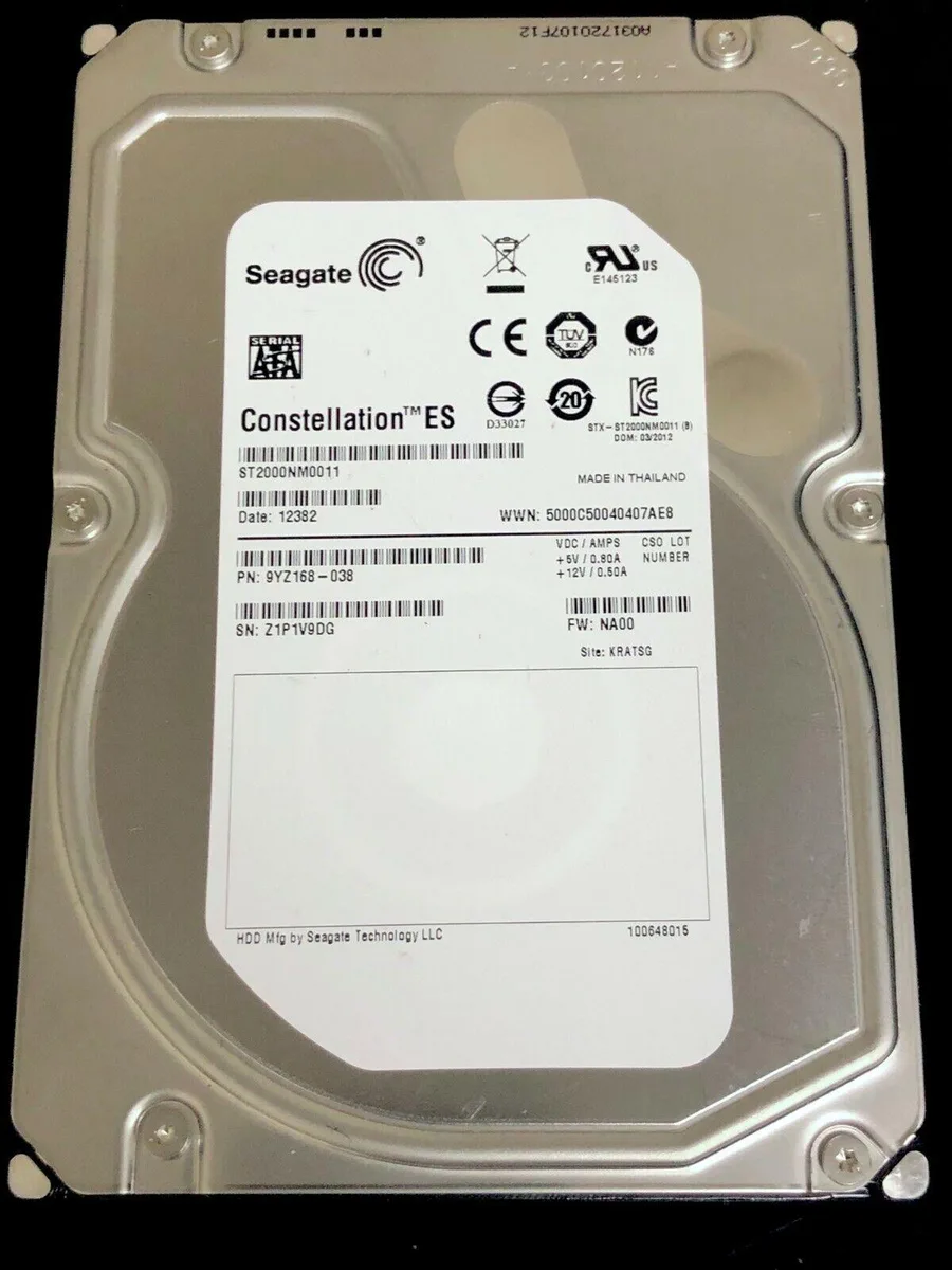 Seagate Seagate Constellation ES 2 TB 3.5" 7200 RPM SATA HDD — product photo