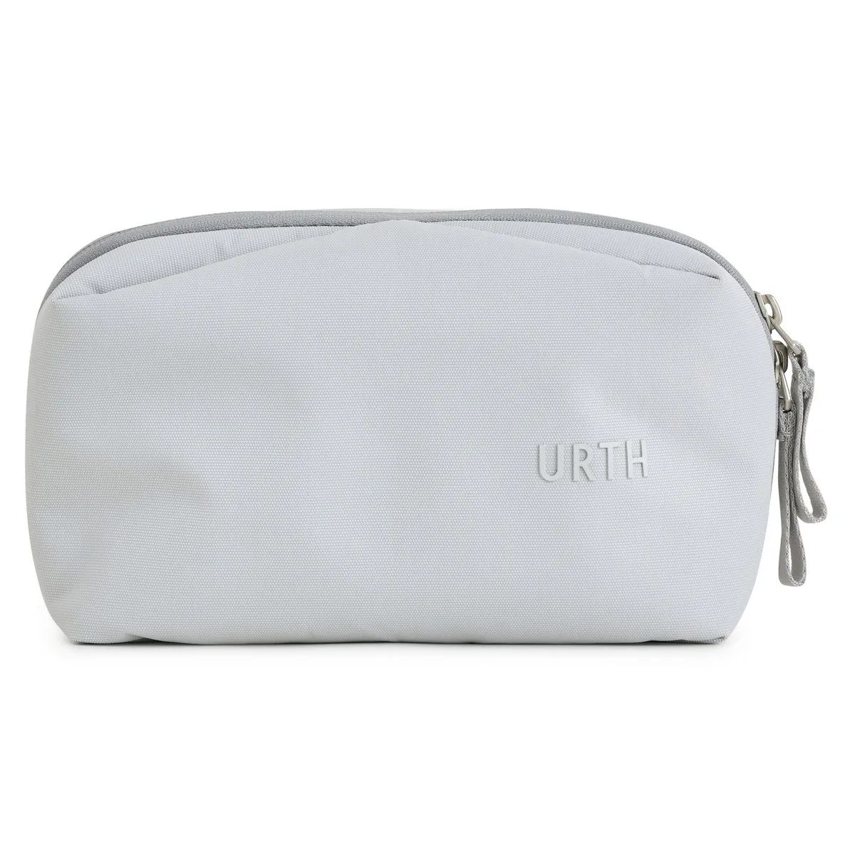 Ash Gray nylon tech organiser with 11 storage zones and dual YKK zips