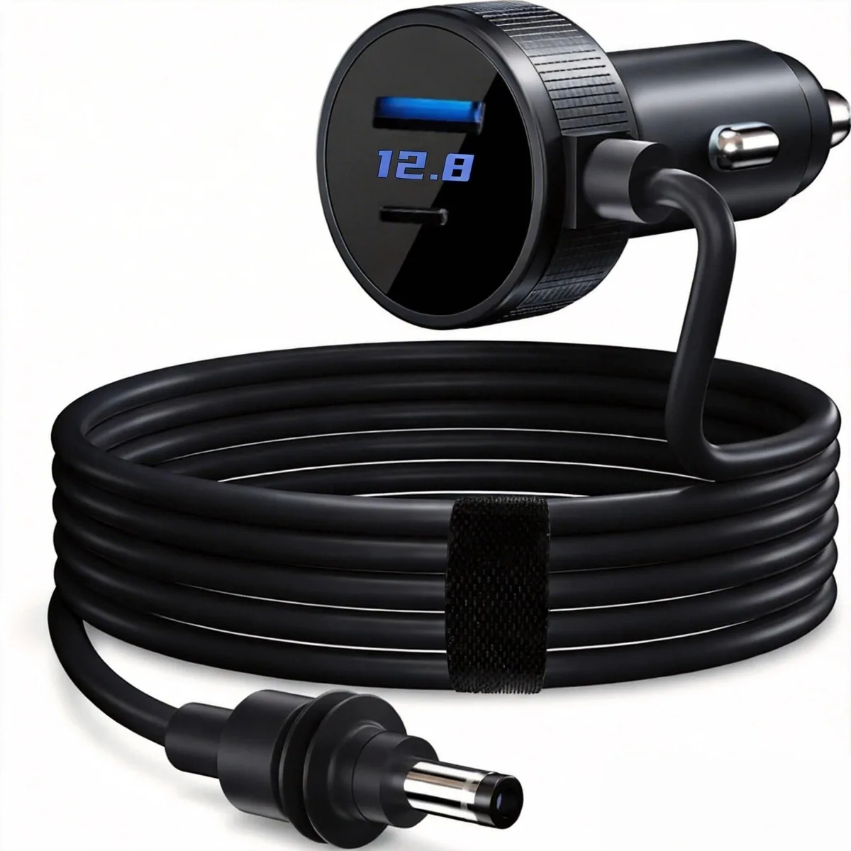Zenthia Starlink Mini 3-in-1 Car Charger 10FT USB-C PD40W USB-A 35W Digital Display — product photo