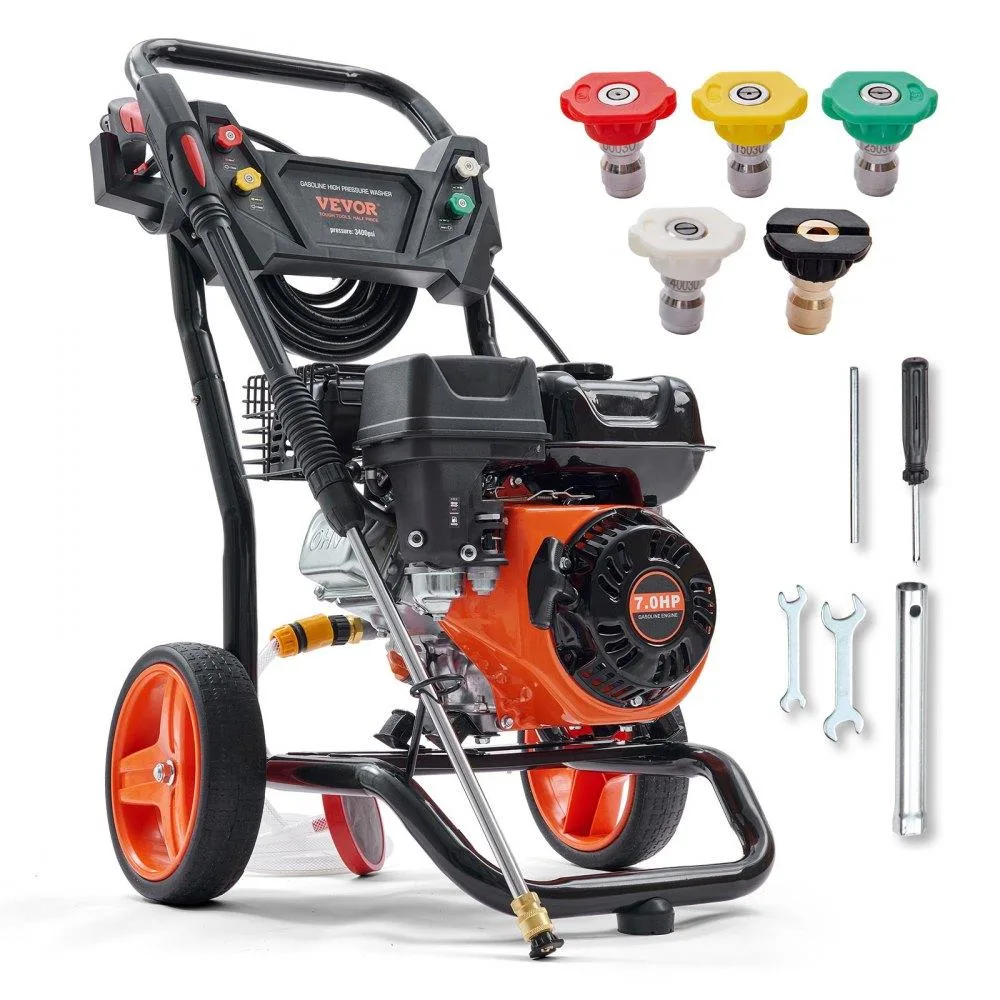 VEVOR VEVOR Gas Pressure Washer 3400 PSI 2.6 GPM 7 HP 210cc — product photo