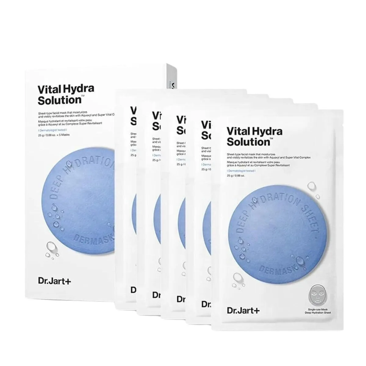 Dr.Jart+ Dr.Jart+ Dermask Vital Hydra Solution Glow Sheet Mask 5 count — product photo