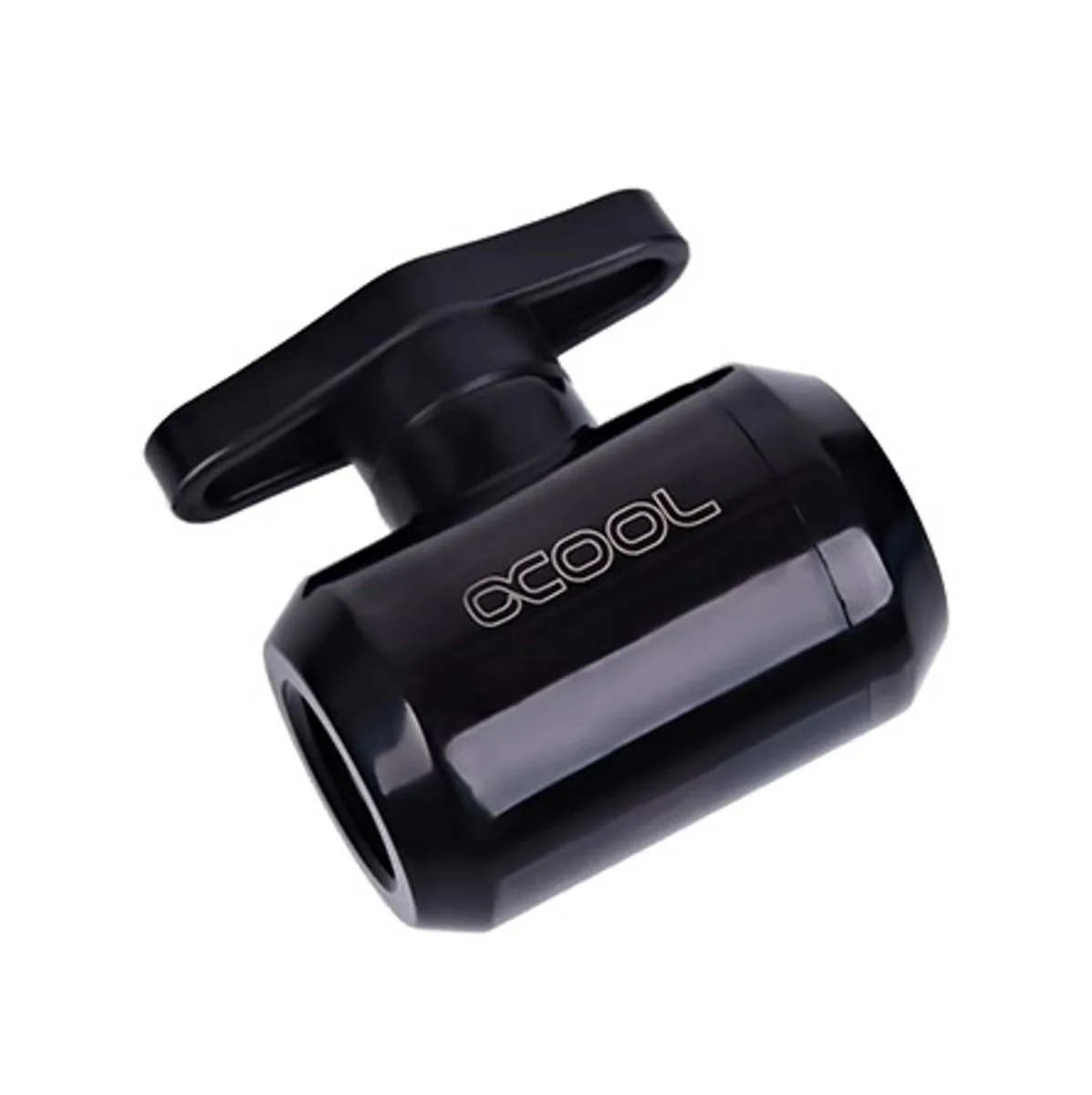 Alphacool Alphacool 17142 G1/4" 2-way Ball Valve Deep Black diy cooling — product photo