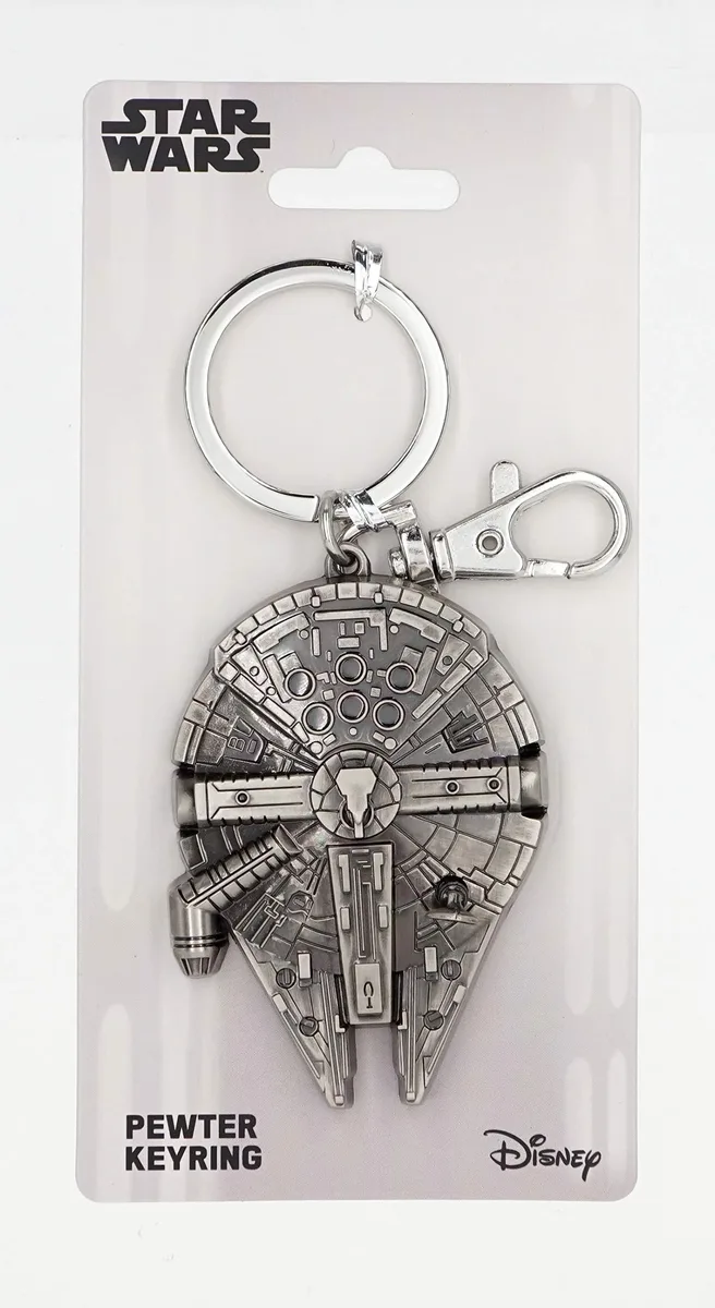  Disney Star Wars Millennium Falcon Pewter Key Ring 28166 — product photo