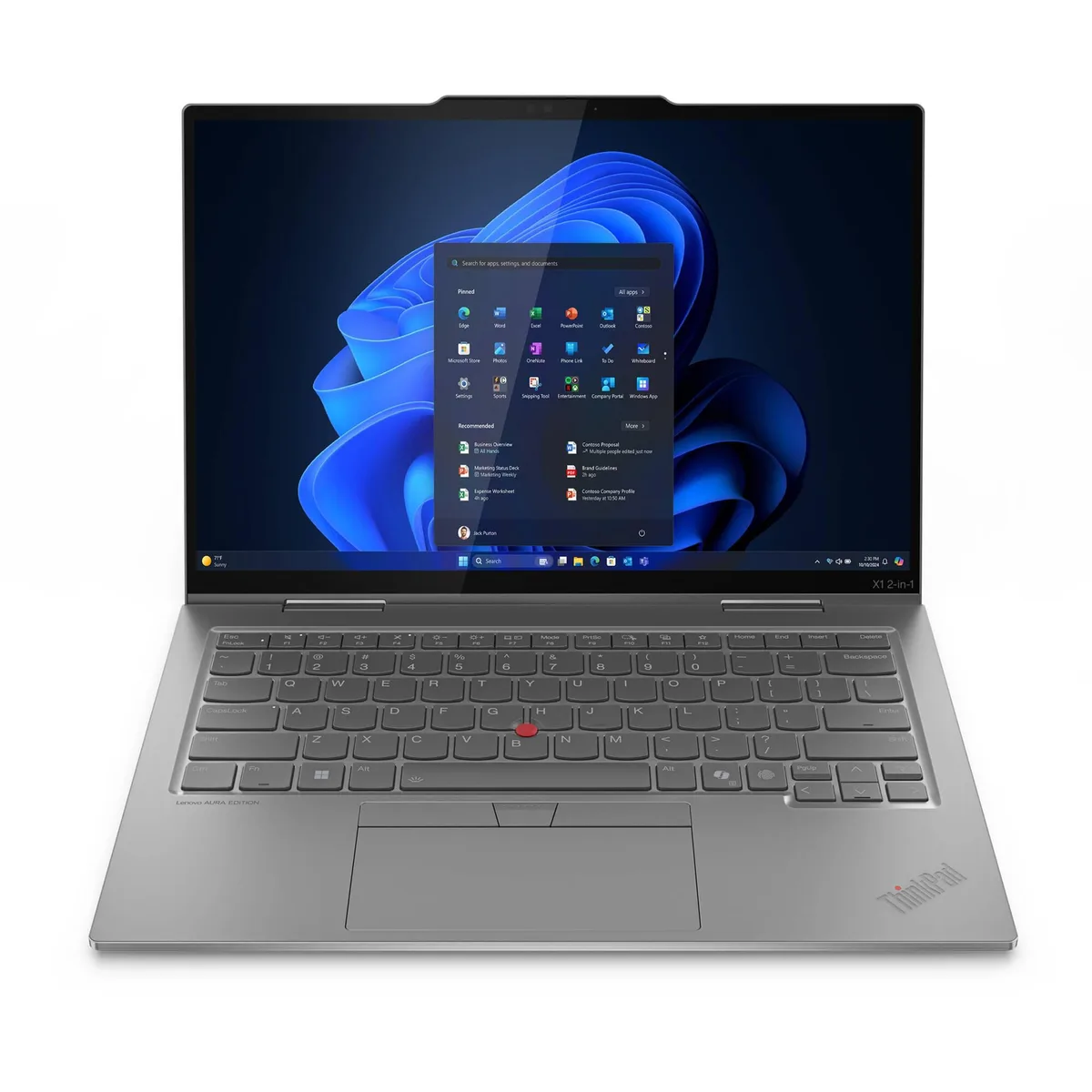Lenovo Lenovo ThinkPad X1 Gen 10 2-in-1 14" WUXGA Touch Ultra 7 255U 16GB 4TB NVMe Silver — product photo