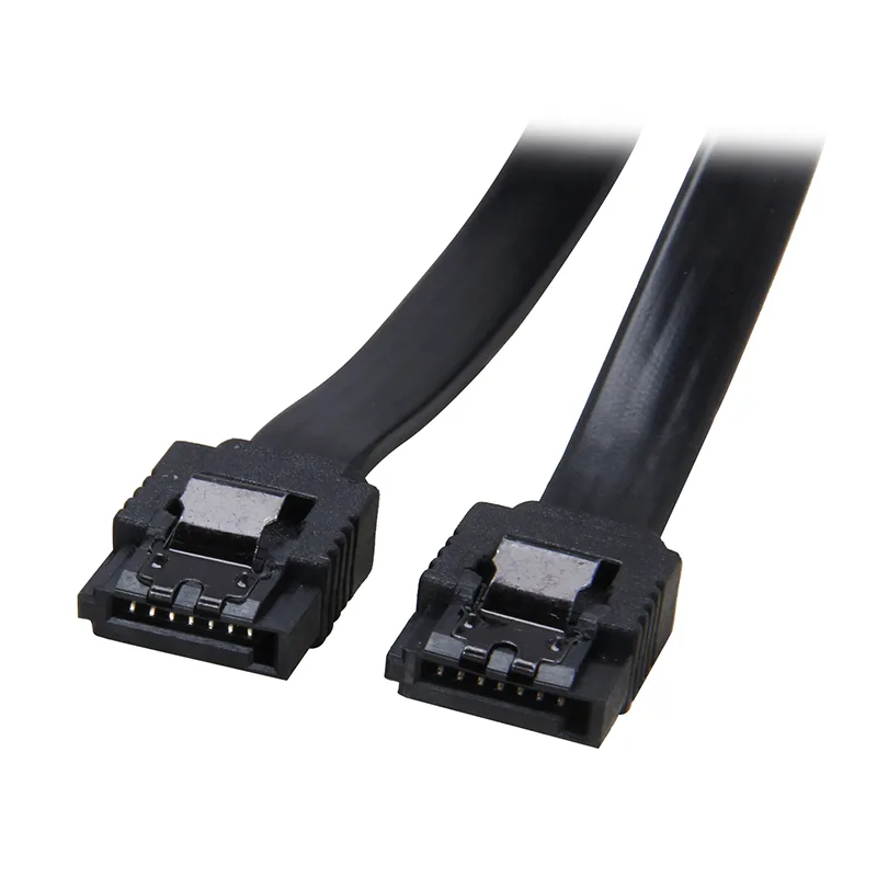 EN-Labs EN-Labs SATA18BLACK SATA Cable 18" Black Locking Latch — product photo