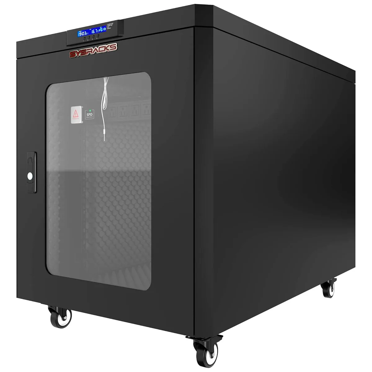 SYSRACKS SYSRACKS SP 12.900 12U Soundproof Server Rack 19-Inch Glass Door — product photo