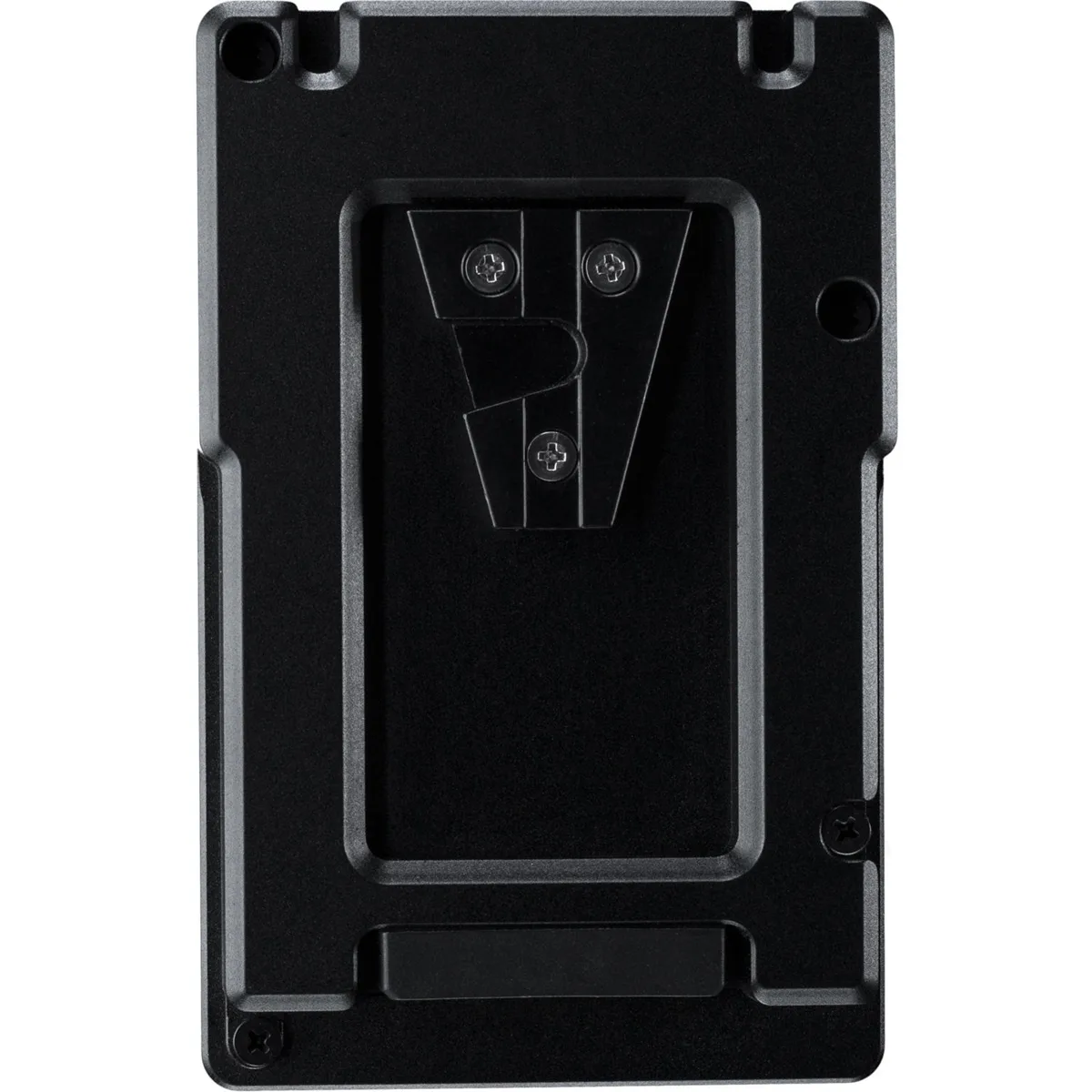 Teradek V-Mount battery plate for Bolt 4K, matte black finish with D-tap output