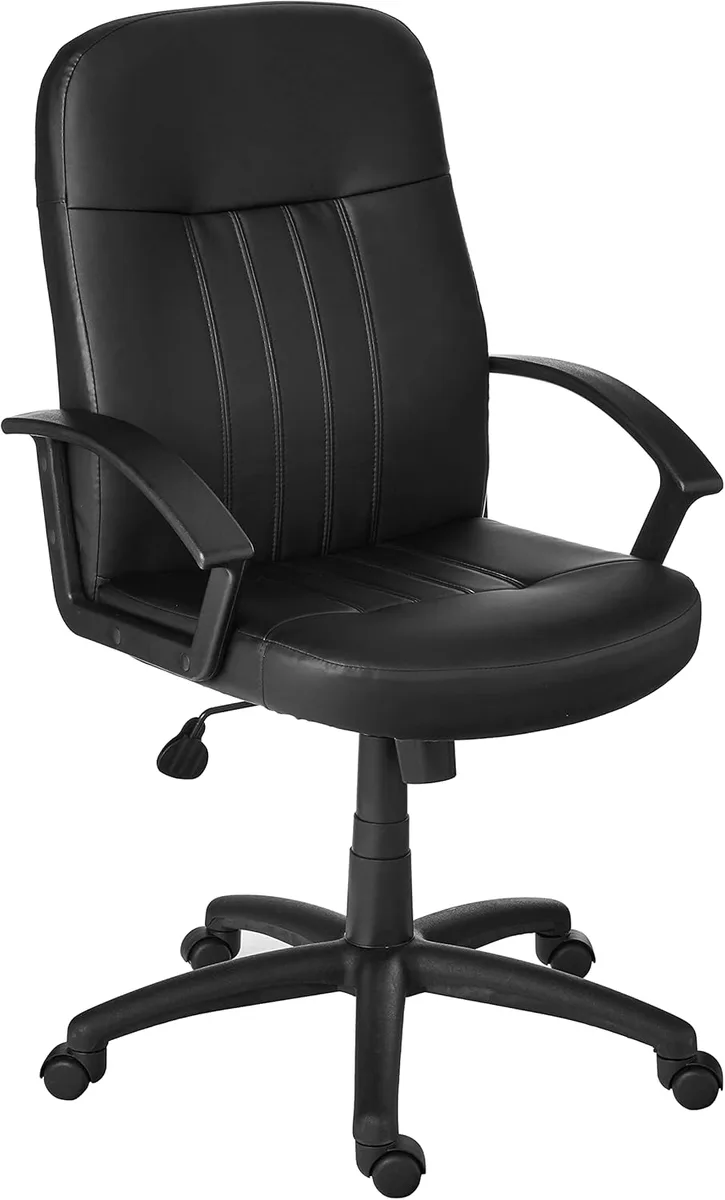 BOSS Office Products BOSS Office Products B8106 Executive Chair Black LeatherPlus 275 lb — product photo