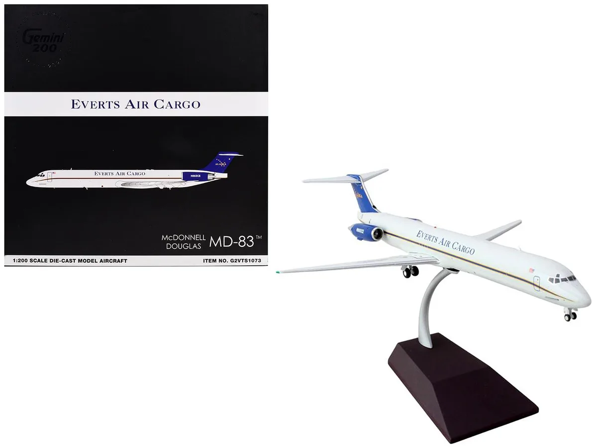 GeminiJets GeminiJets McDonnell Douglas MD-88 Everts Air Cargo N965CE 1/200 Diecast Model — product photo