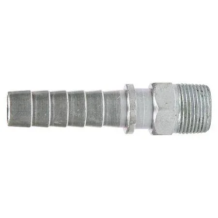 Value Brand Value Brand 3LZ71 Barbed Steam Hose Fitting 1" Male NPT Zinc Q235 Steel — product photo