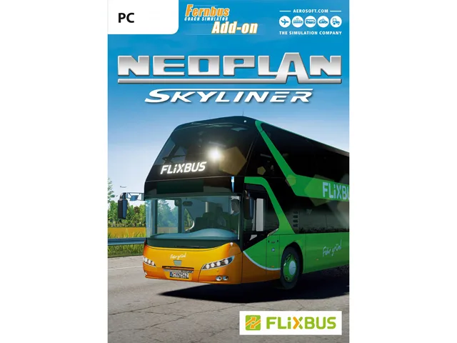 Aerosoft GmbH Aerosoft GmbH 42369 Fernbus Simulator Add-On Neoplan Skyliner downloadable game — product photo