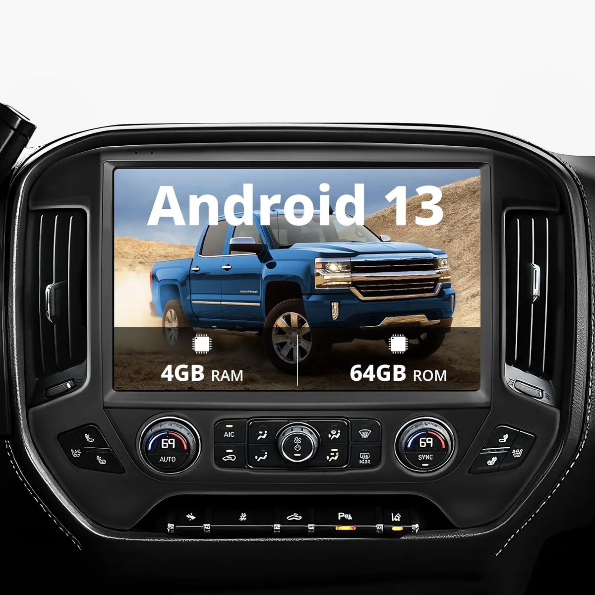 Avantalk Avantalk 2 in 1 accessory 10.1 QLED 4+64GB Android 13 CarPlay — product photo