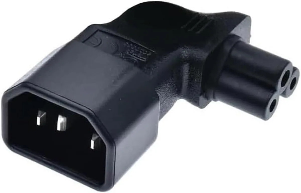 TeKit TeKit IEC C14 to C5 90-Degree Left Angle Power Adapter 2-Pack — product photo