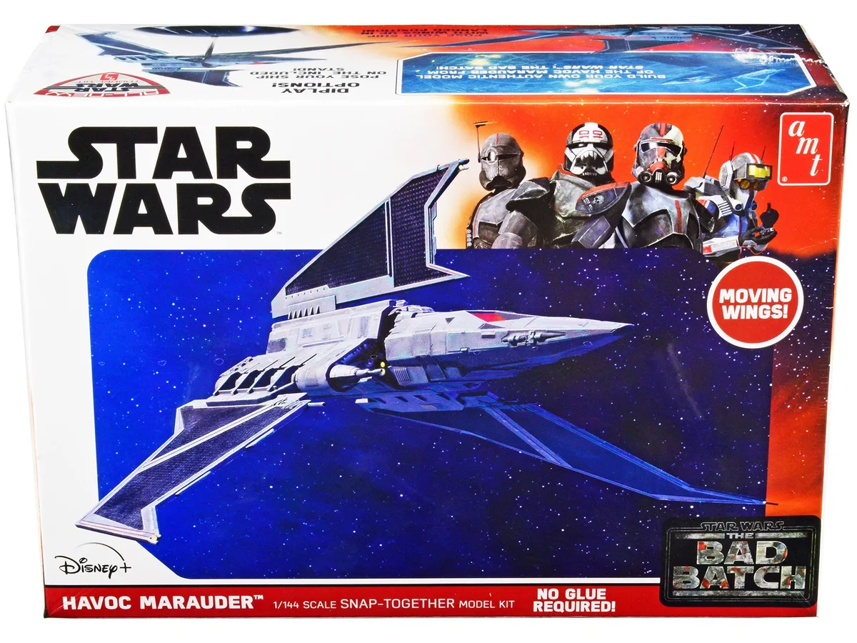 AMT AMT AMT1348 1/144 Scale Star Wars The Bad Batch Havoc Marauder Snap Model Kit hobby collectible — product photo