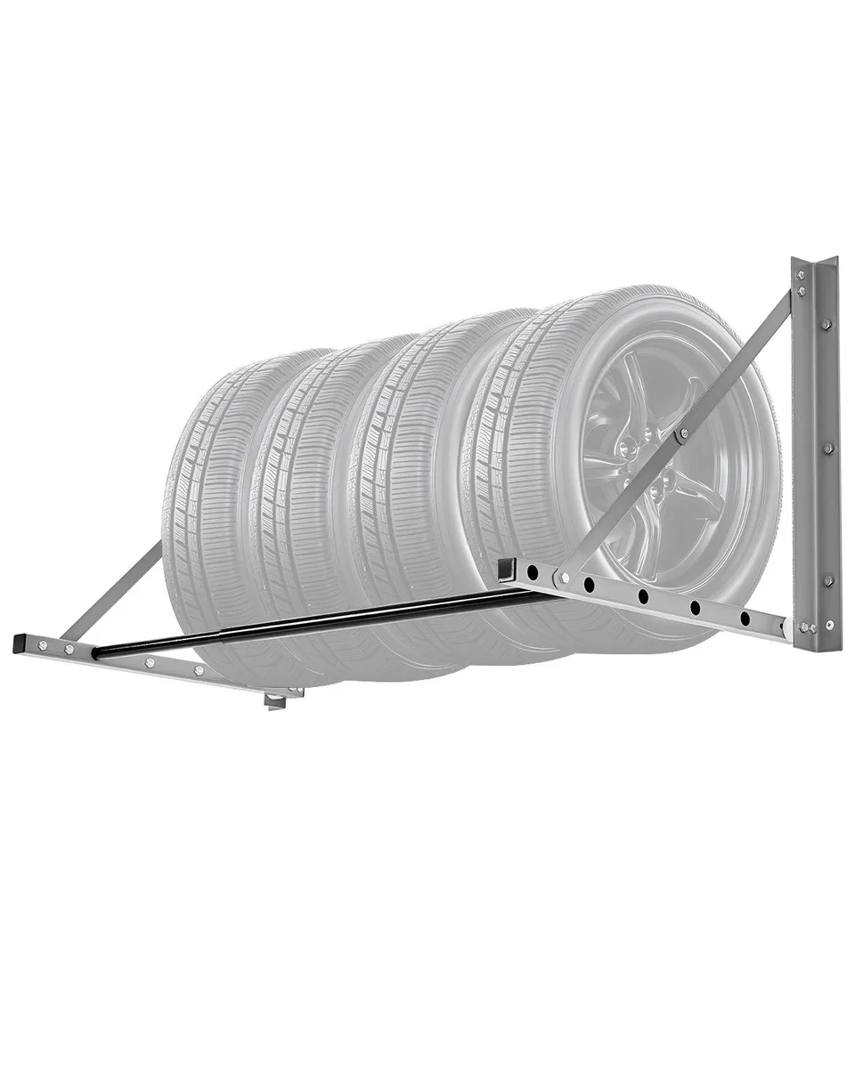 VEVOR VEVOR Wall-Mounted Folding Tire Rack 32-48in 300lbs 4 Tires R14-R20 — product photo