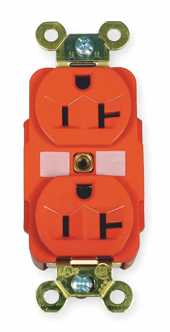 Hubbell Incorporated Hubbell Incorporated HBL5362R Straight Blade Receptacle 5-20R 20 A Red — product photo