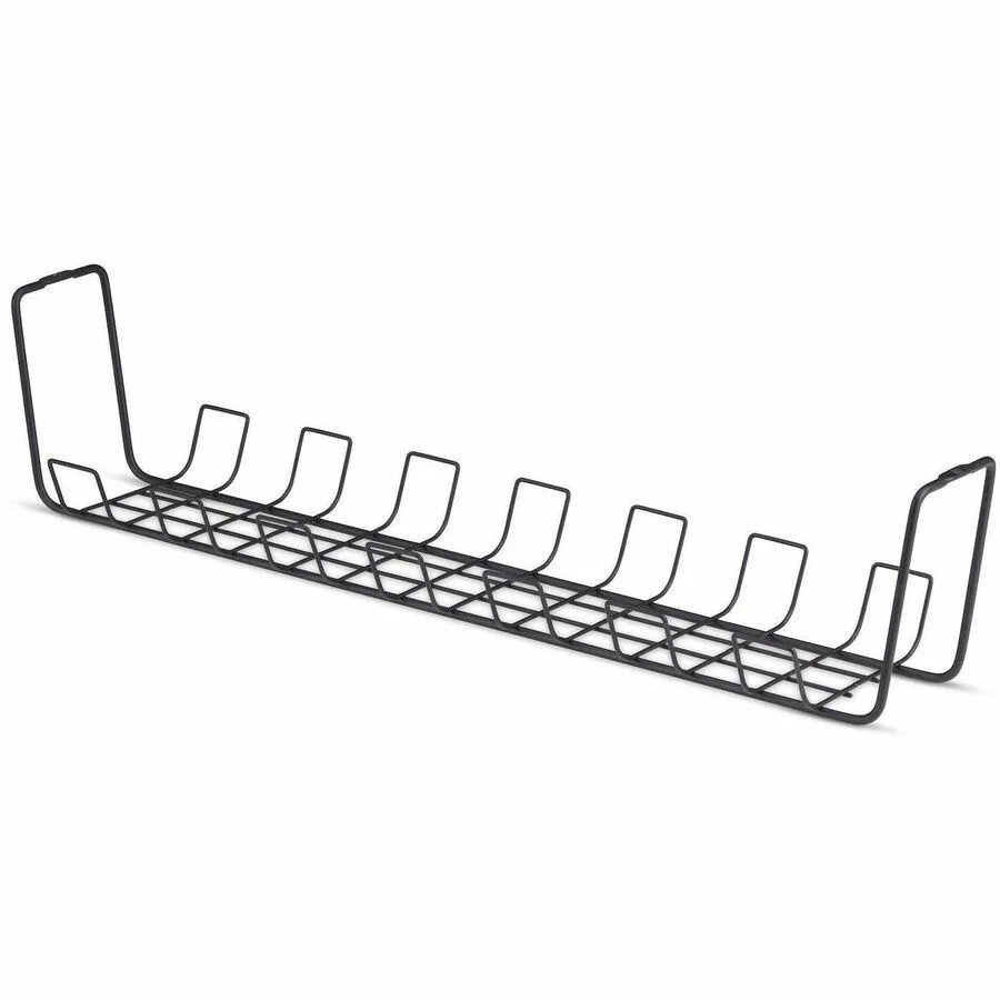 STARTECH STARTECH Under Desk Cable Management Tray 24" Basket Style Screw-On Black — product photo
