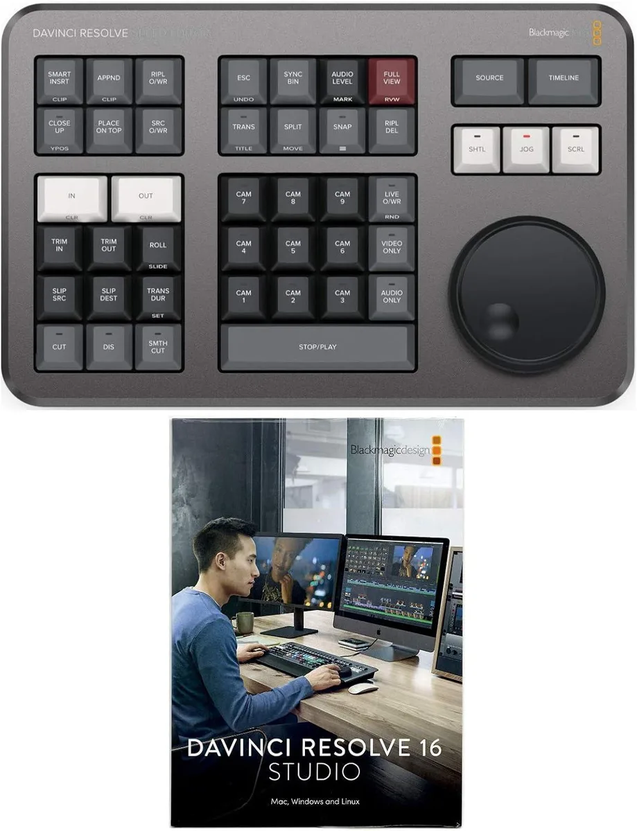 Blackmagic Design Pty. Ltd. Blackmagic Design DaVinci Resolve Studio with Speed Editor Bundle — product photo