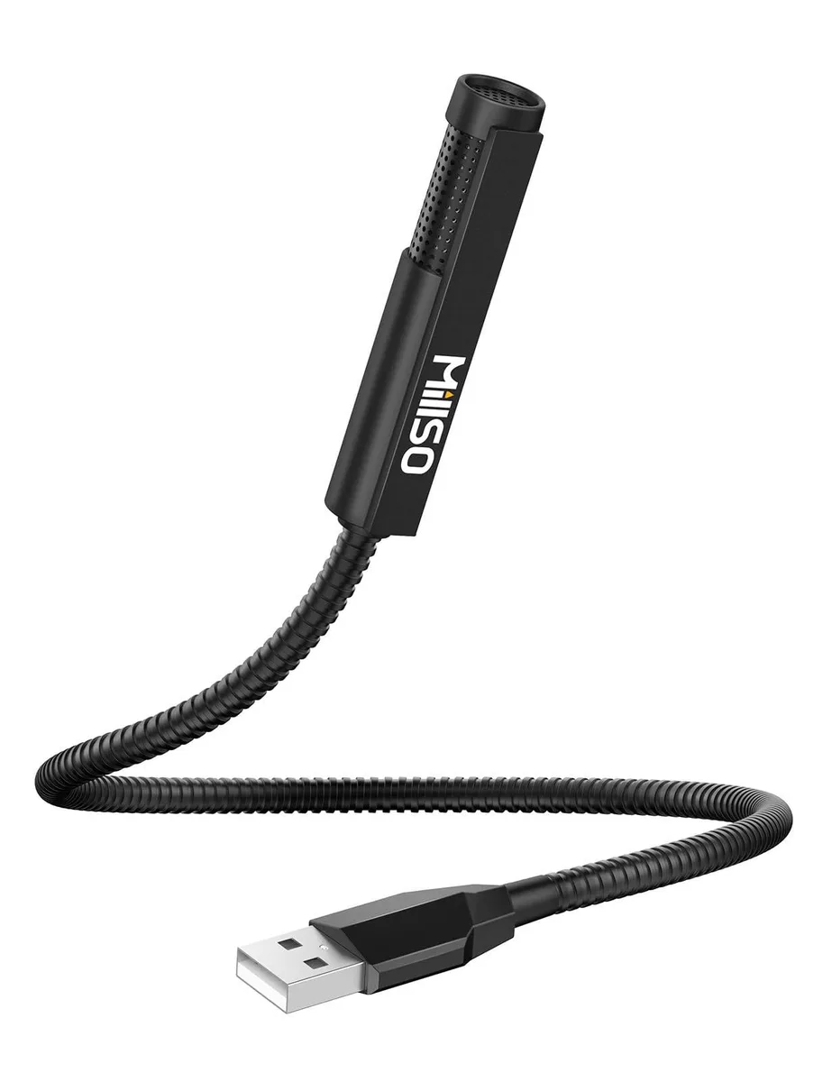  MillSO M-USBPCMIC558-35B USB Gooseneck Microphone 1 FT — product photo