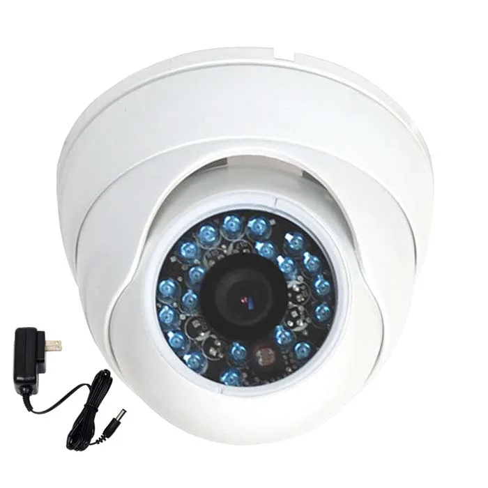 VideoSecu VideoSecu VD21W-A1 CCTV Camera 480TVL 3.6mm 20 IR LED White — product photo