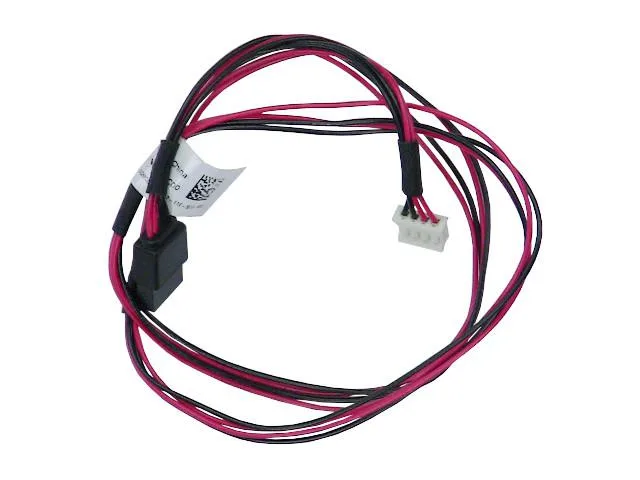Flat black SATA cable with connectors at both ends