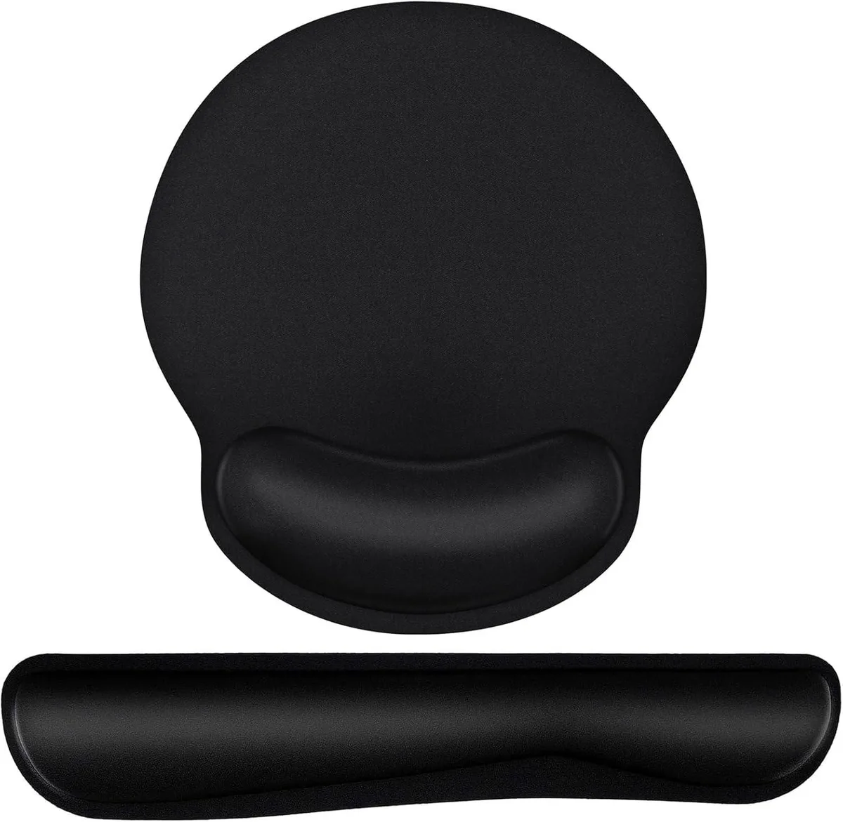 Kenuco Kenuco Mouse Pad &amp; Keyboard Wrist Rest Set Classic Black — product photo