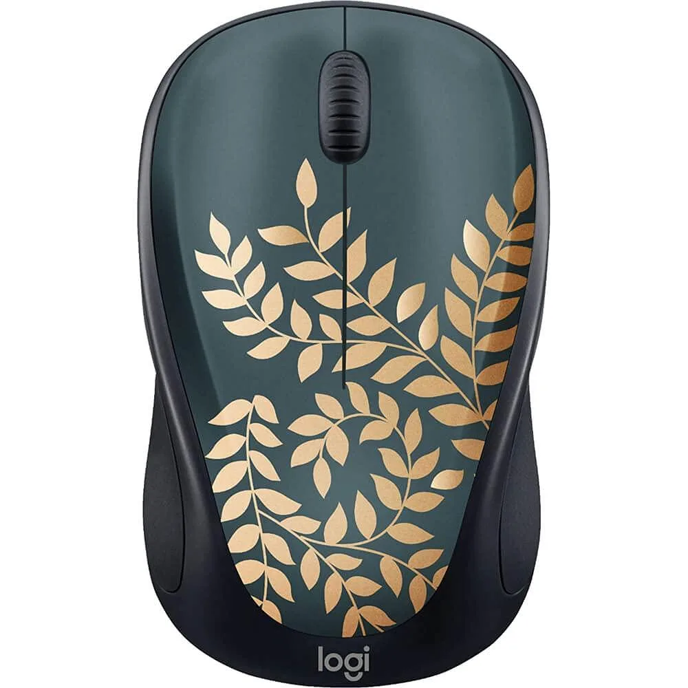  Logitech Design Collection Limited Edition Wireless Mouse Golden Garden — product photo