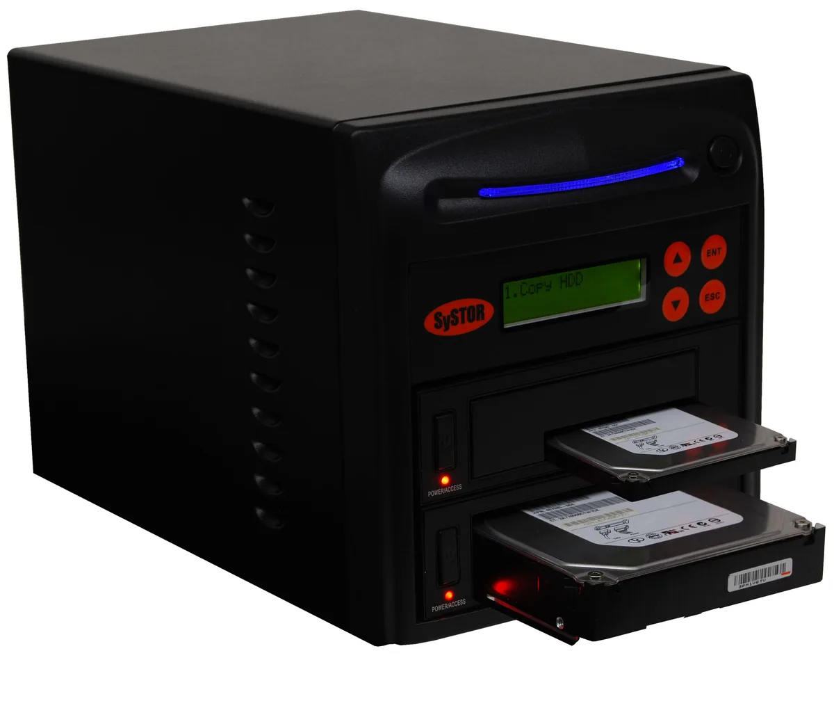 Systor Systor 1:1 SATA Duplicator &amp; Sanitizer 5.4GB/min 90MB/s Hot-Swap (SYS101HS-DP) — product photo