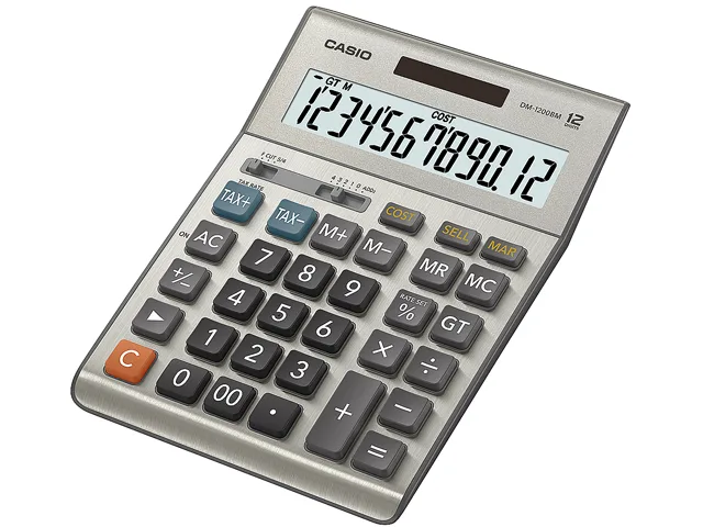 CASIO CASIO DM-1200BM 12-Digit Desktop Calculator Silver — product photo