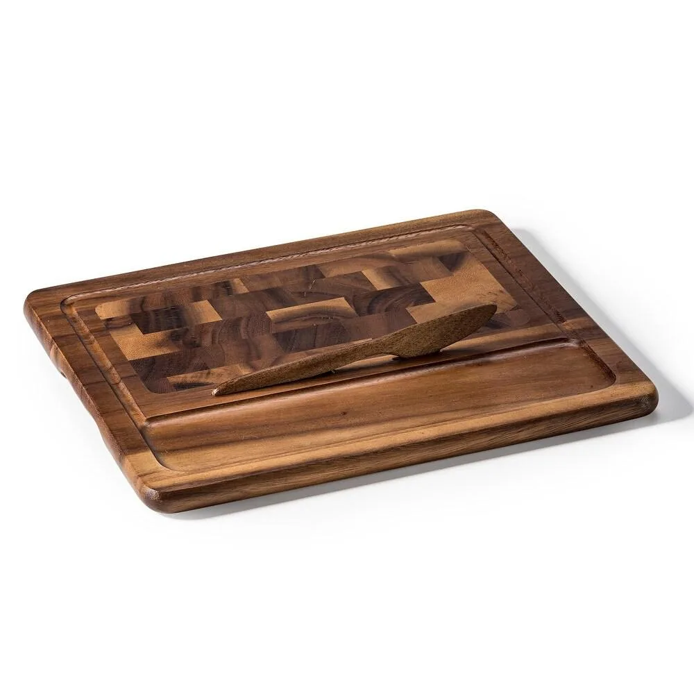 Kalmar Home Kalmar Home End Grain Cheeseboard with Knife 13.75"L x 11.75"W x .75"H — product photo