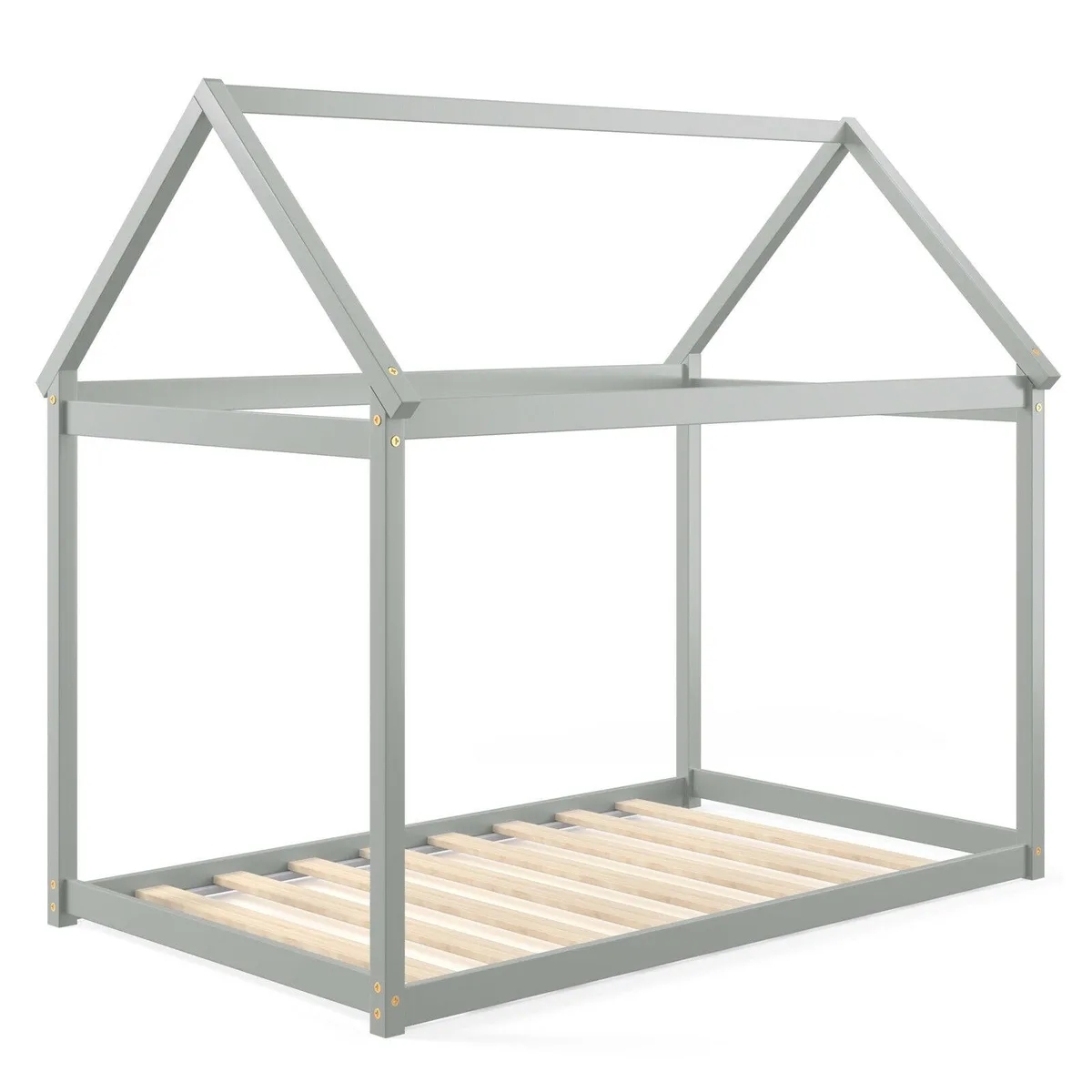 SlickBlue SlickBlue Kids Platform Floor Bed with Roof 79.5" x 45" x 72.5 — product photo