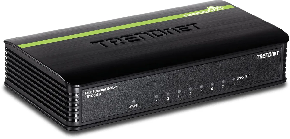 No Sew No Sew TE100-S8 8-Port 10/100 Mbps Unmanaged Network Switch — product photo
