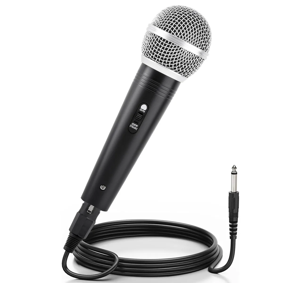 Adamantite H1 Dynamic Microphone Black 6.35 mm Jack 13 ft Cable 120 dB SNR — product photo