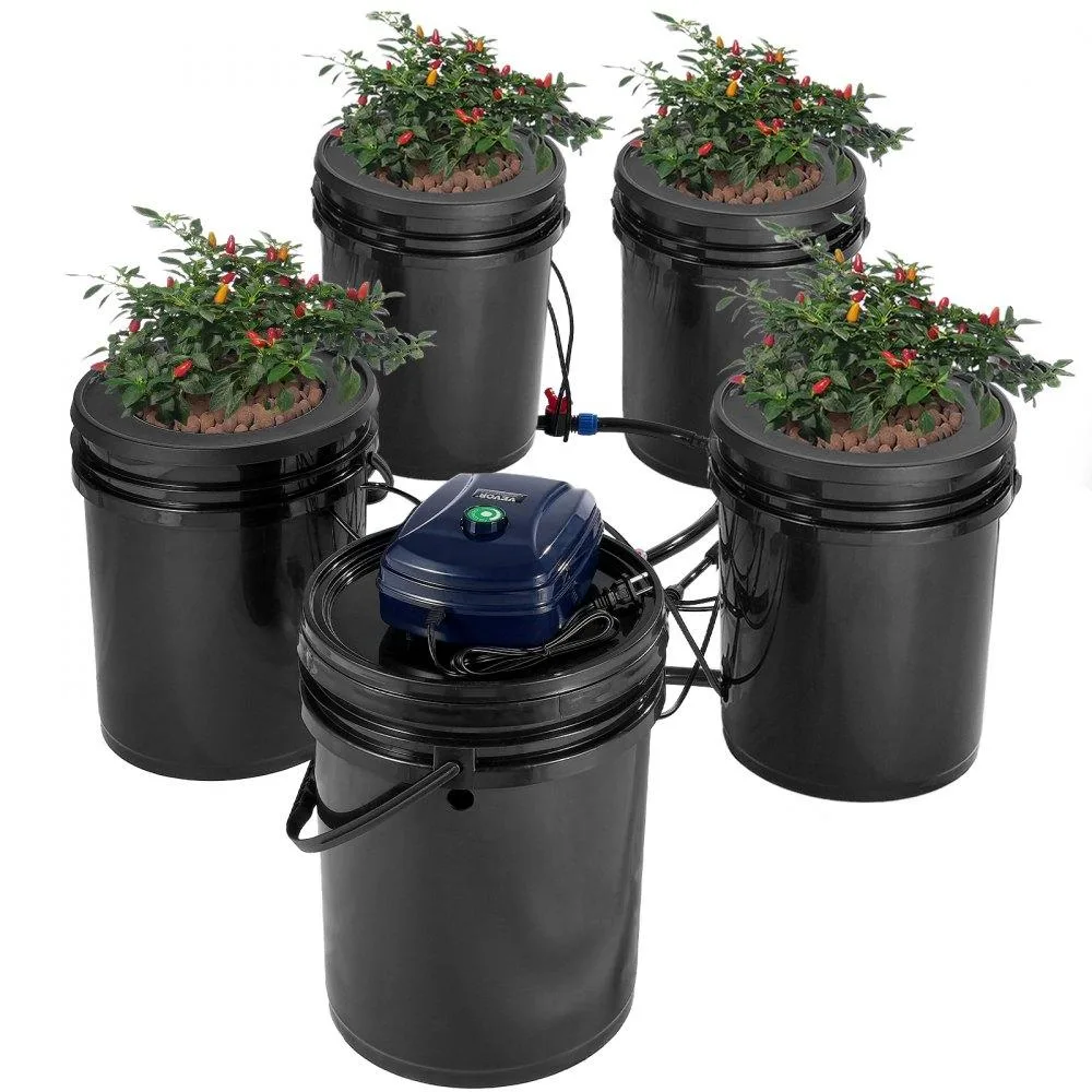 VEVOR VEVOR RDWC Hydroponics Grow System 4 Buckets 20L 800L Pump — product photo