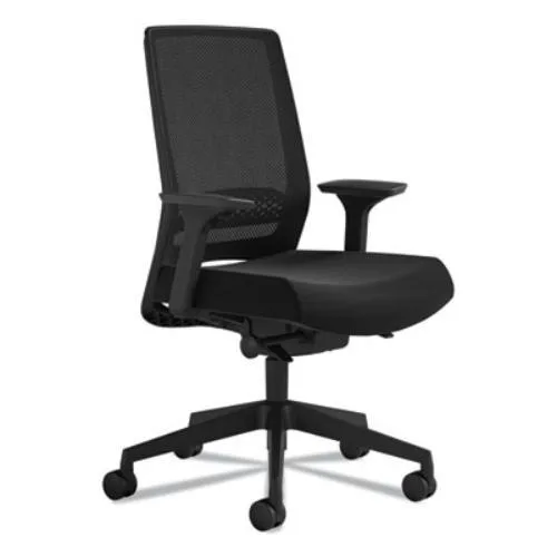 Safco Products Safco Products 6830STBL Medina Deluxe Task Chair Black 18-22" Seat Height 275 lb Capacity office furniture — product photo