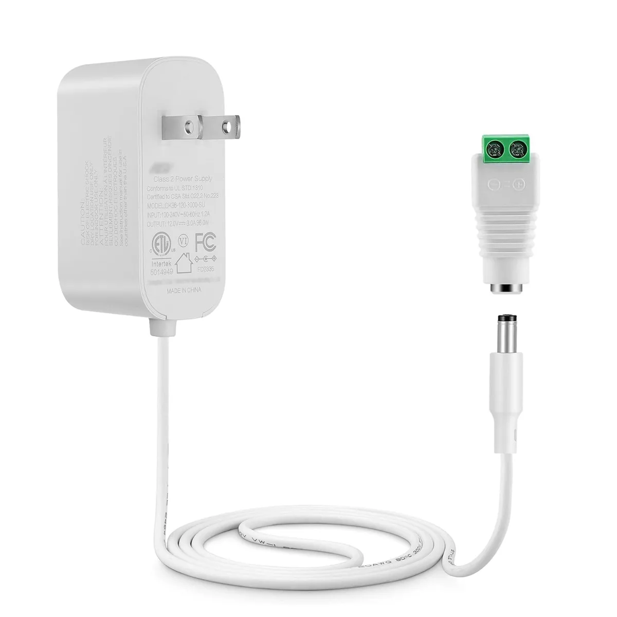  Dell L12V3A-W-US 12V 3A 36W power adapter 5.5mm 2.1mm plug — product photo