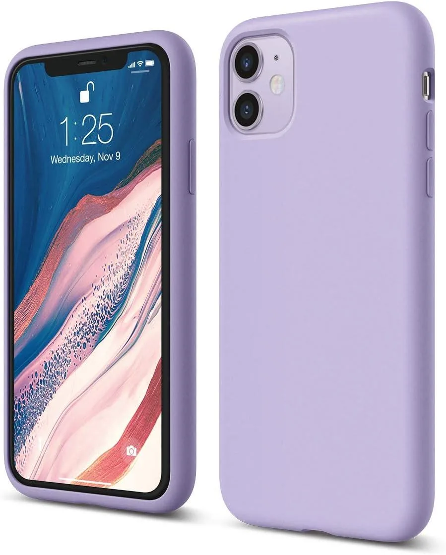 TAURKENAM TAURKENAM iPhone 11 Liquid Silicone Case 6.1 inch Lavender — product photo