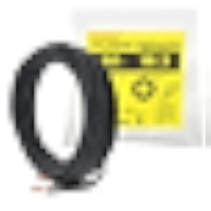 Coiled black two-core low-voltage landscape cable on reel