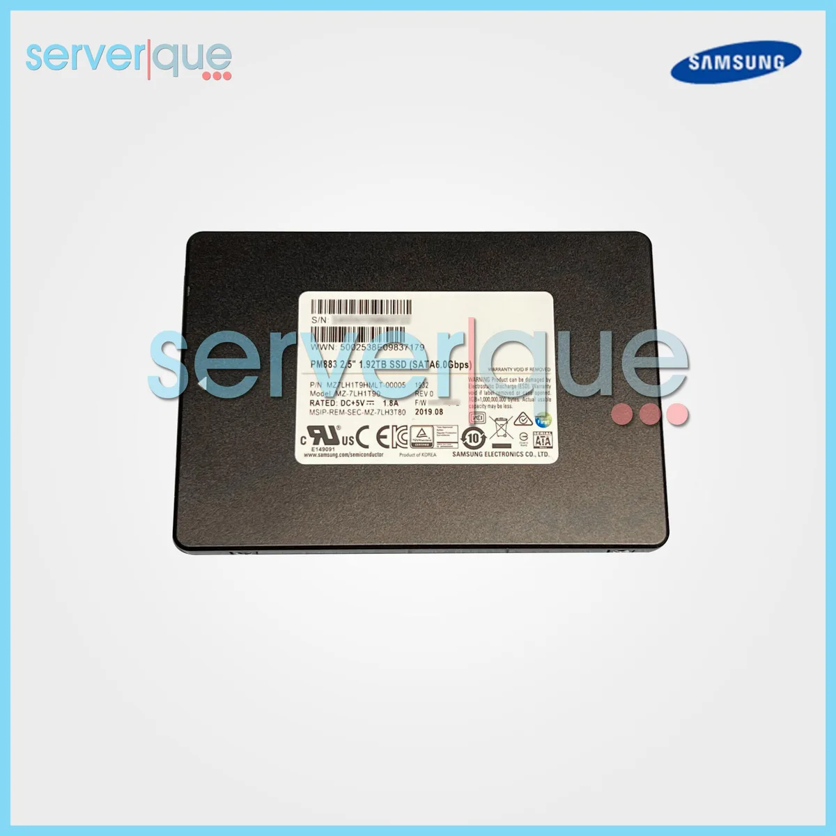 SAMSUNG SAMSUNG PM883 1.92TB SATA 2.5" internal SSD — product photo
