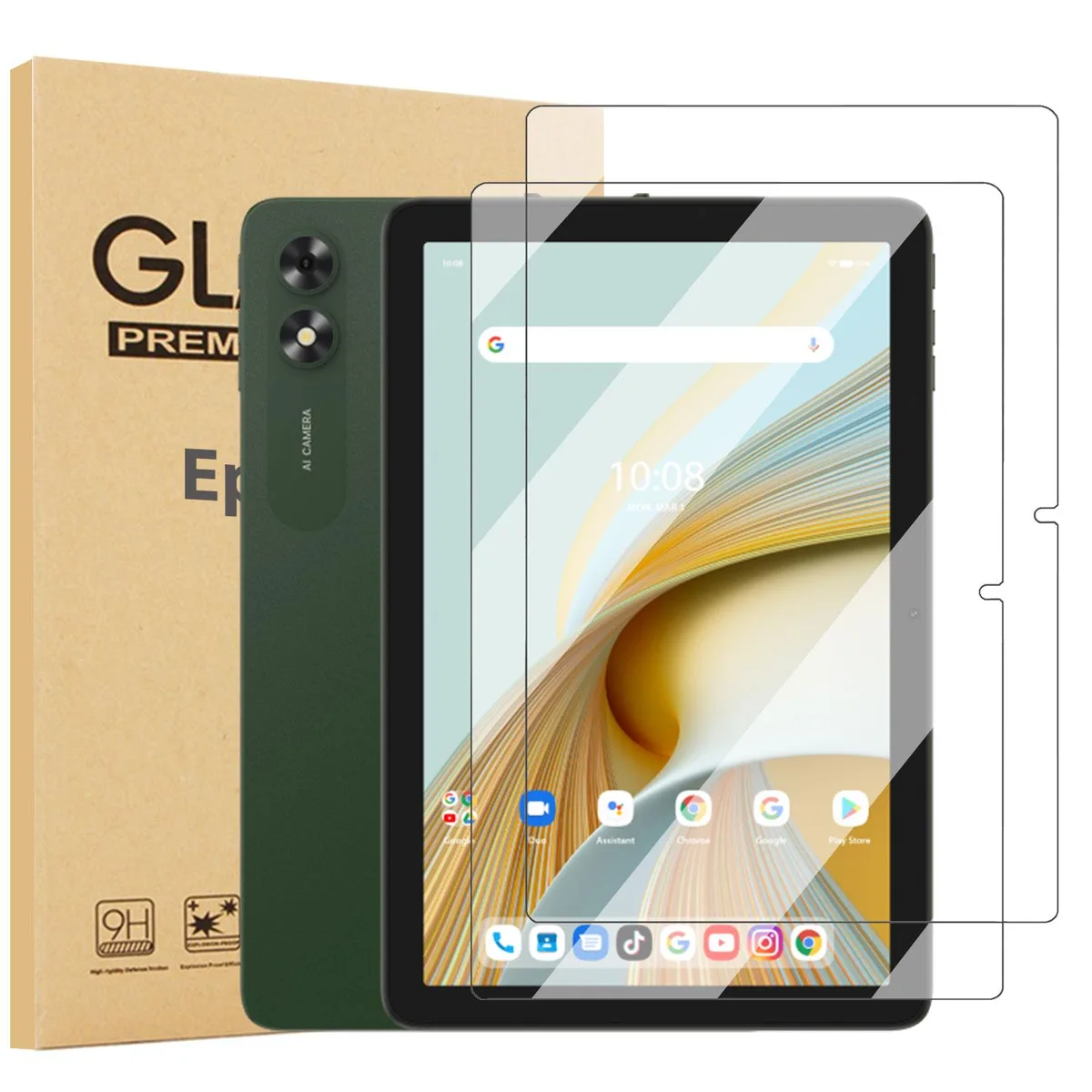 anicestore anicestore 2-Pack Glass Screen Protector for Vortex ZTAB10 Tablet 10.1 Inch — product photo